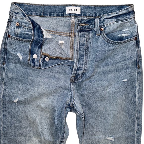 pistola Denim - Pistola Light Blue Distressed Women Jeans